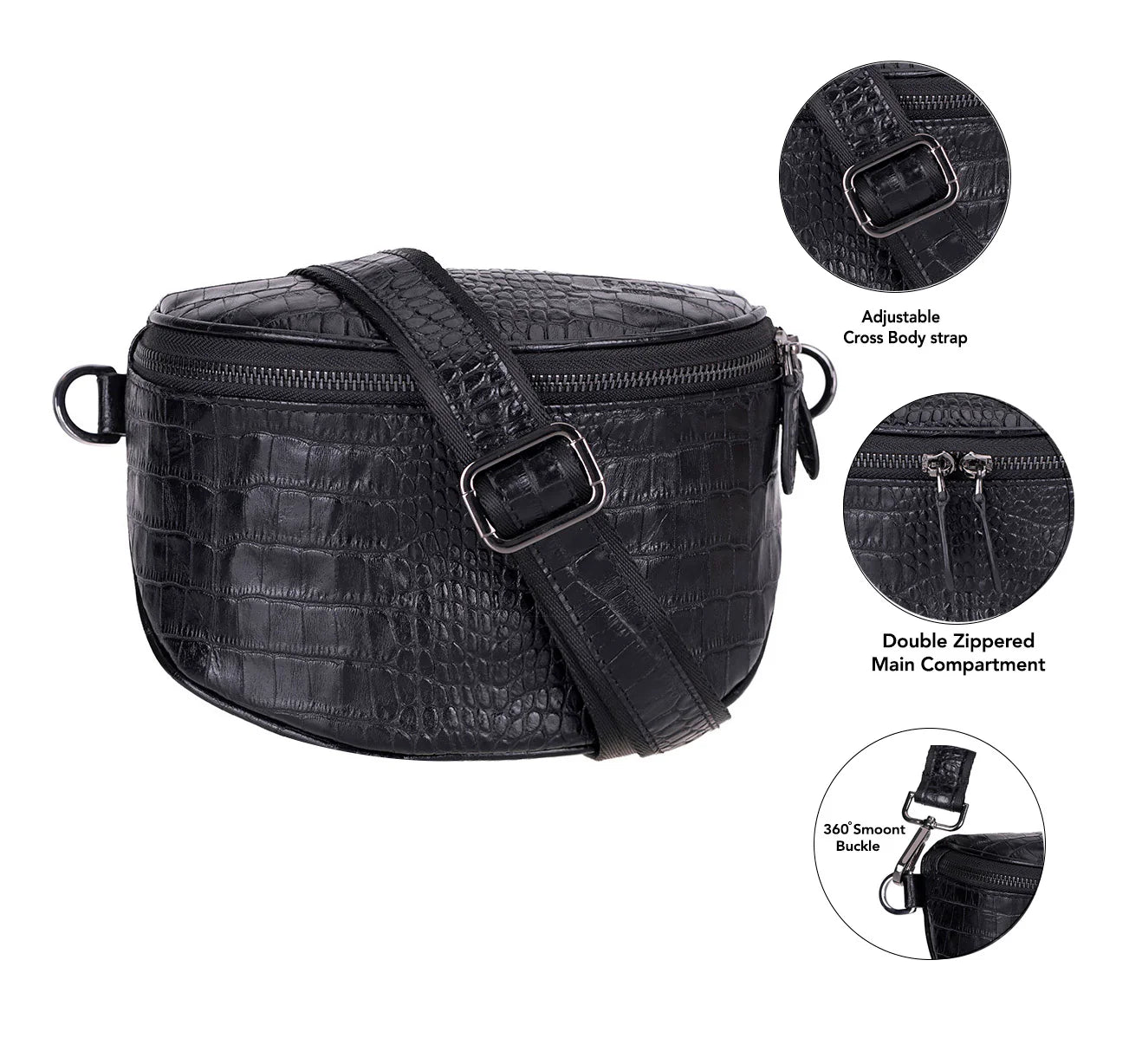 Alora Leather Crossbody Bag