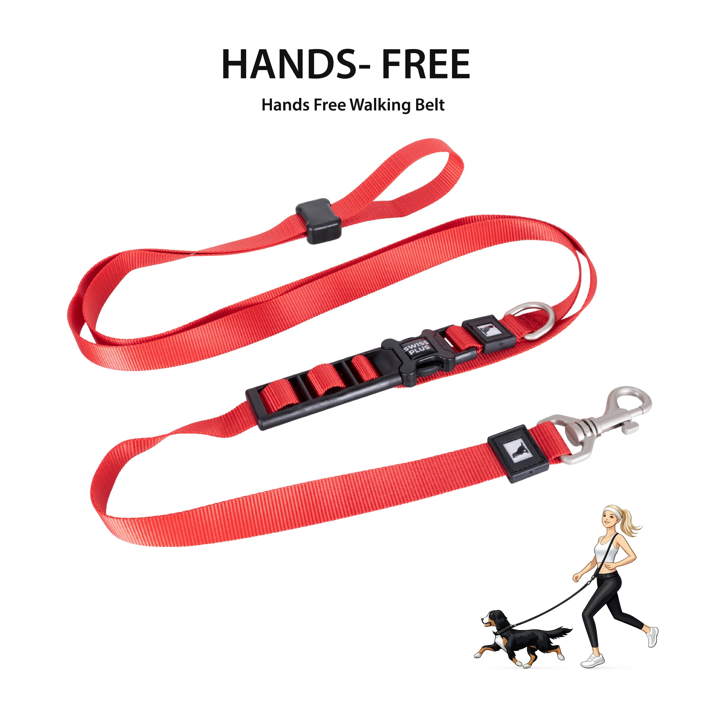 Solid Color Hands Free Leash