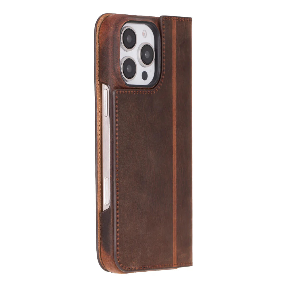 Sonat Leather iPhone 16 Pro Max Folio Case