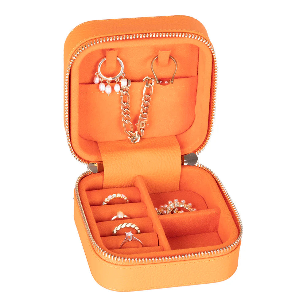 Amanda Leather Jewelry Box, Medium