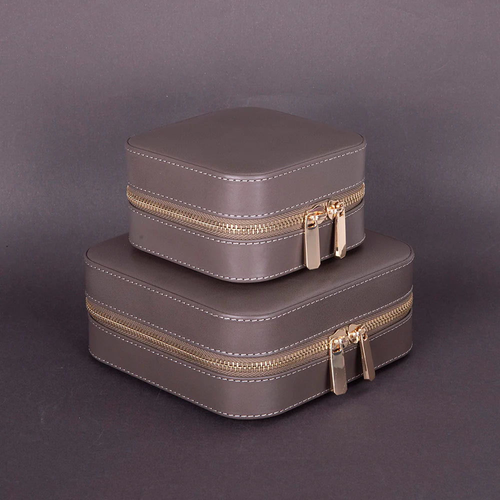 Amanda Leather Jewelry Box, Medium