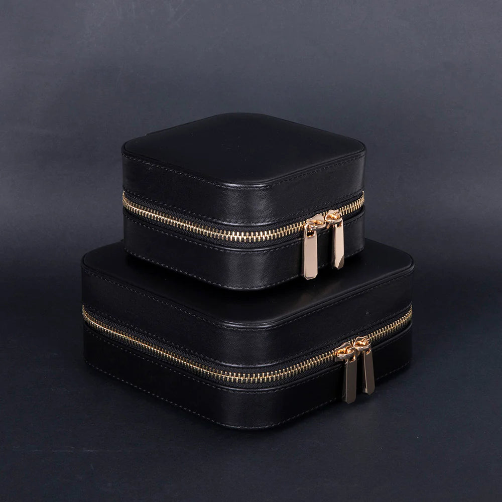 Amanda Leather Jewelry Box, Medium