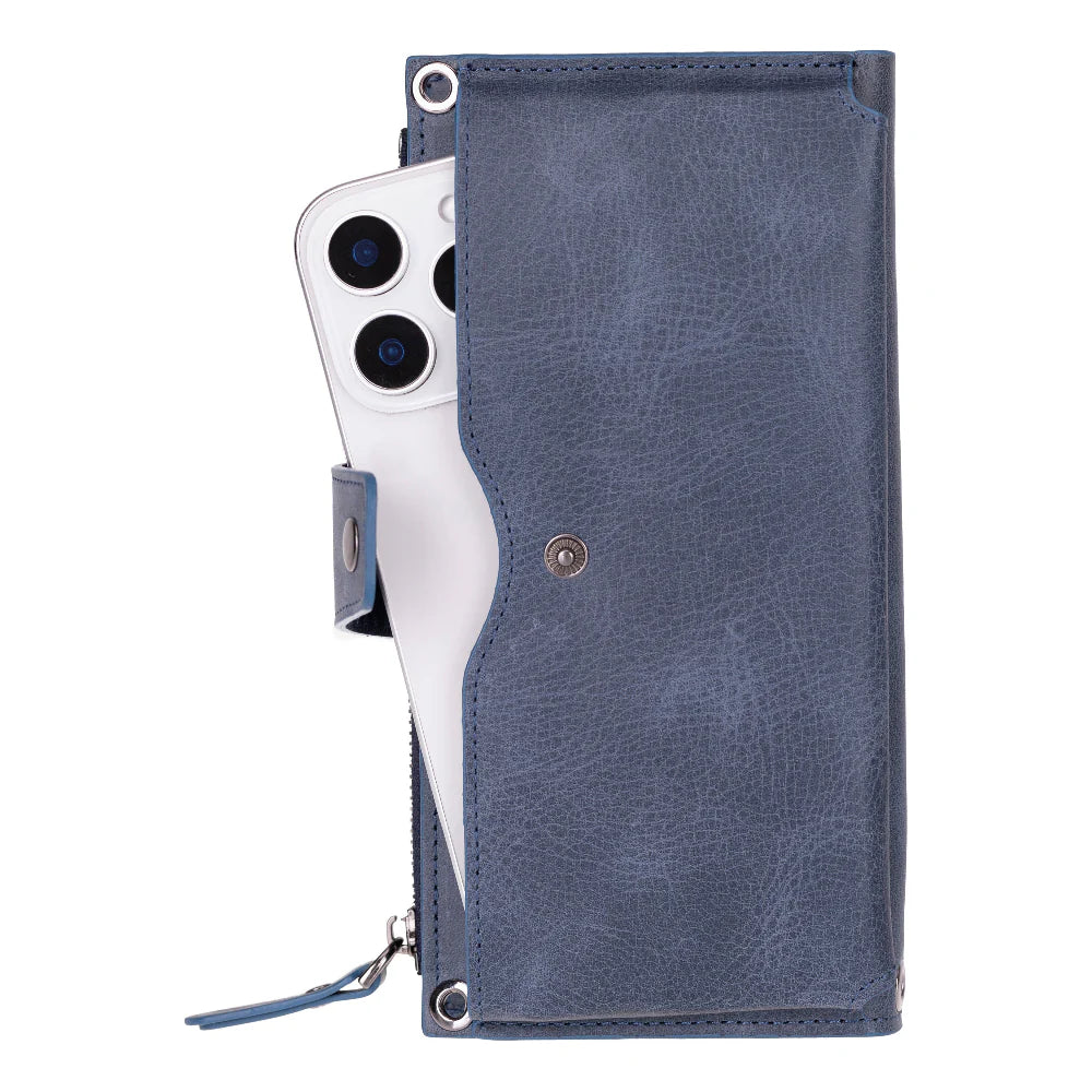 Lozan Strap Leather Crossbody Wallet