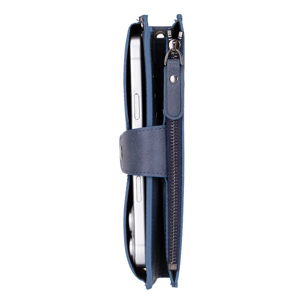 Lozan Strap Leather Crossbody Wallet