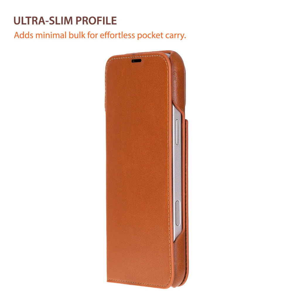 Sonat Leather iPhone 17 Pro Max Folio Case