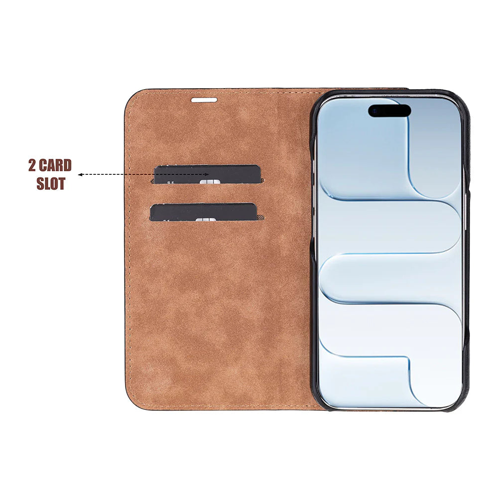 Sonat Leather iPhone 17 Air Folio Case