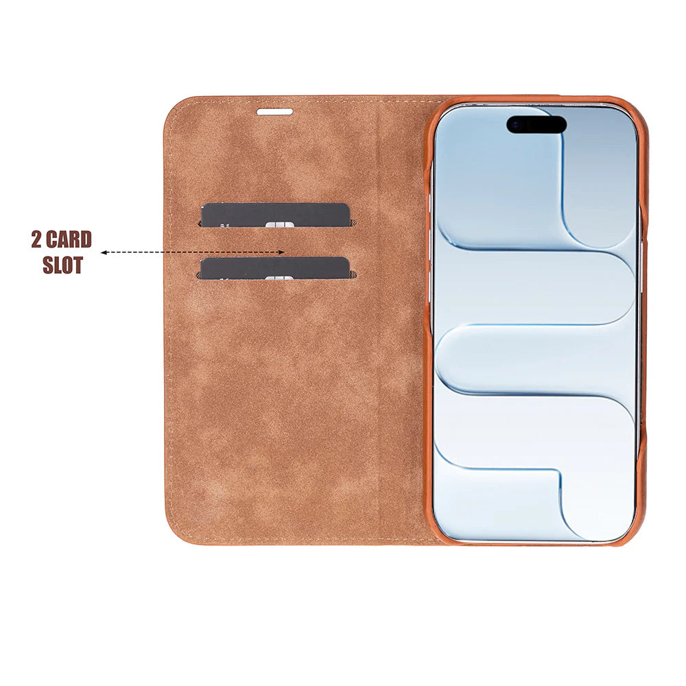 Sonat Leather iPhone 17 Folio Case