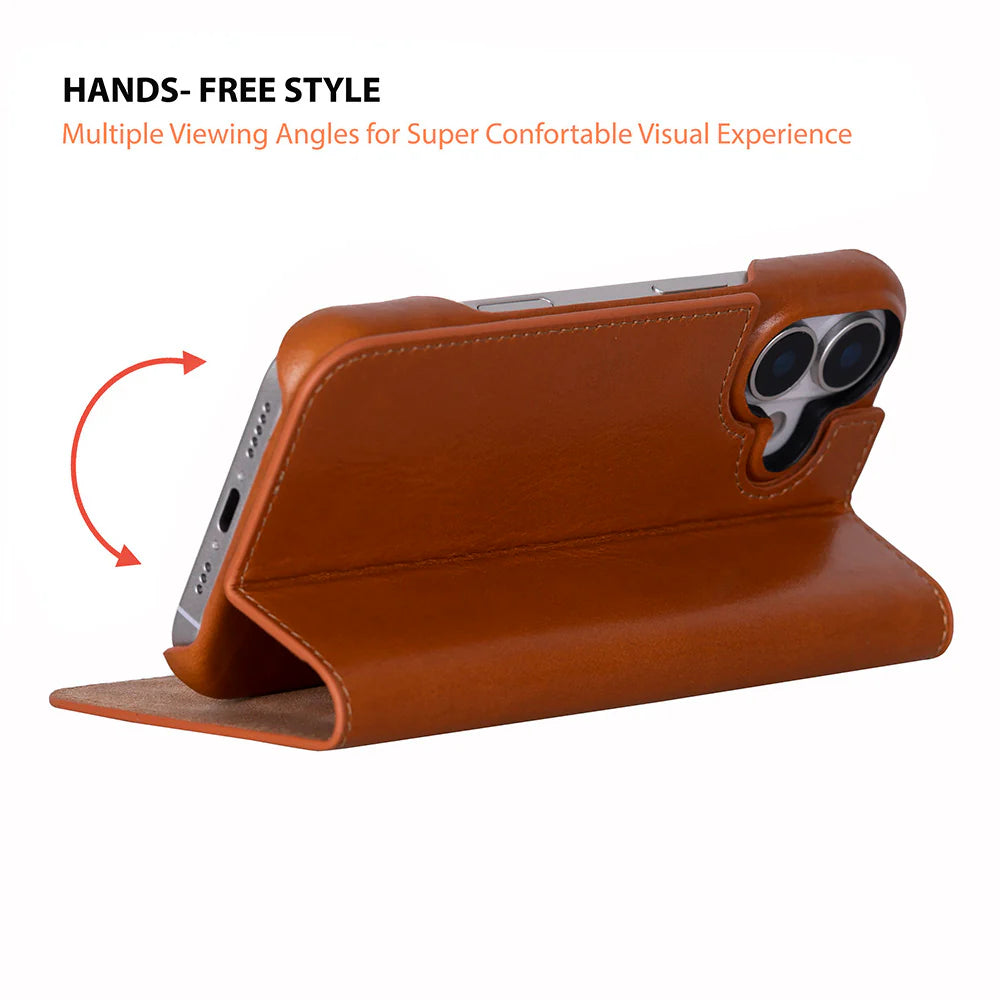 Sonat Leather iPhone 17 Folio Case