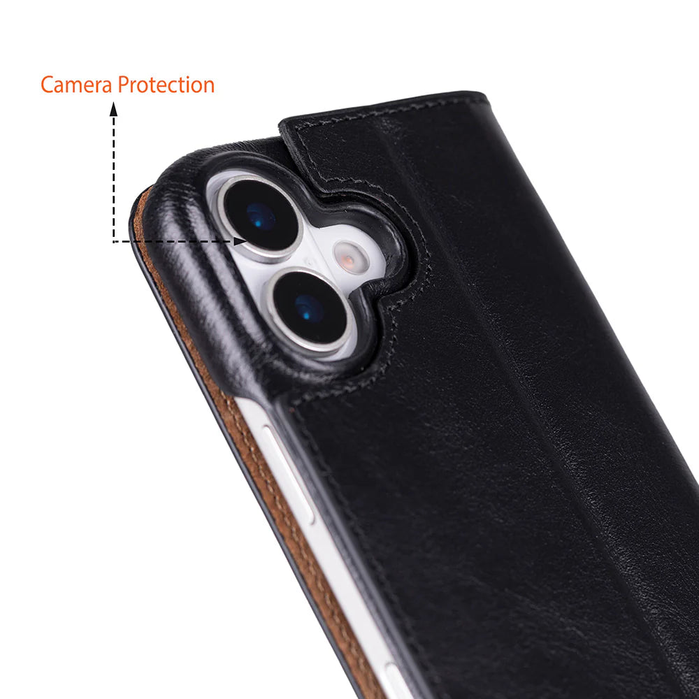 Sonat Leather iPhone 17 Folio Case