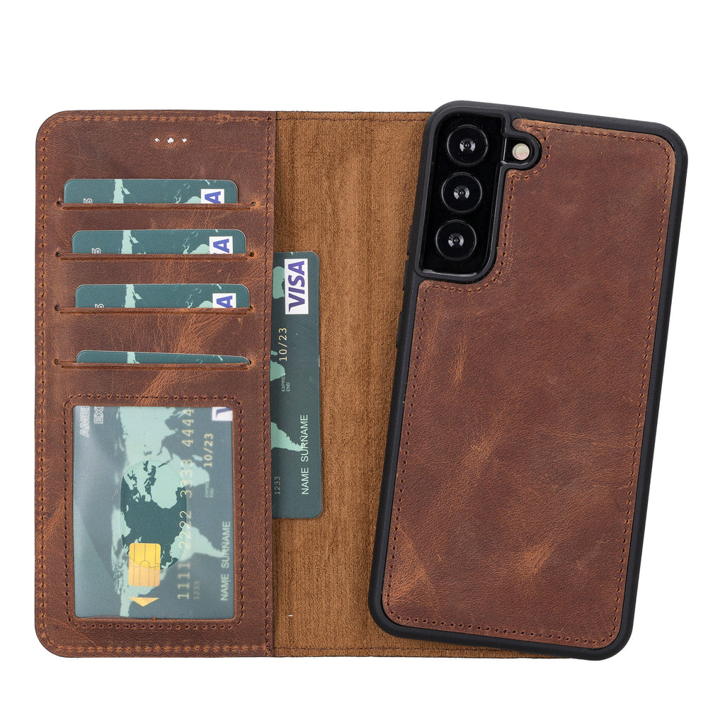 Magic Samsung Galaxy S23 Ultra Leather Detachable Wallet Case