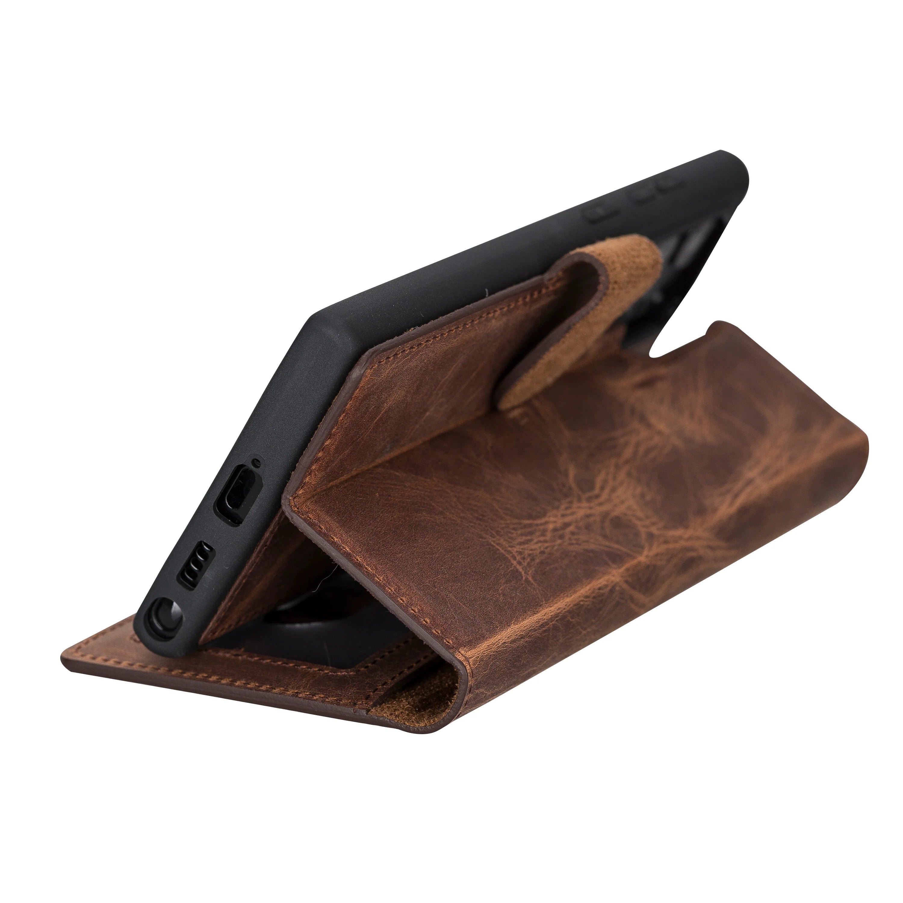 Magic Samsung Galaxy S22 Ultra Leather Detachable Wallet Case