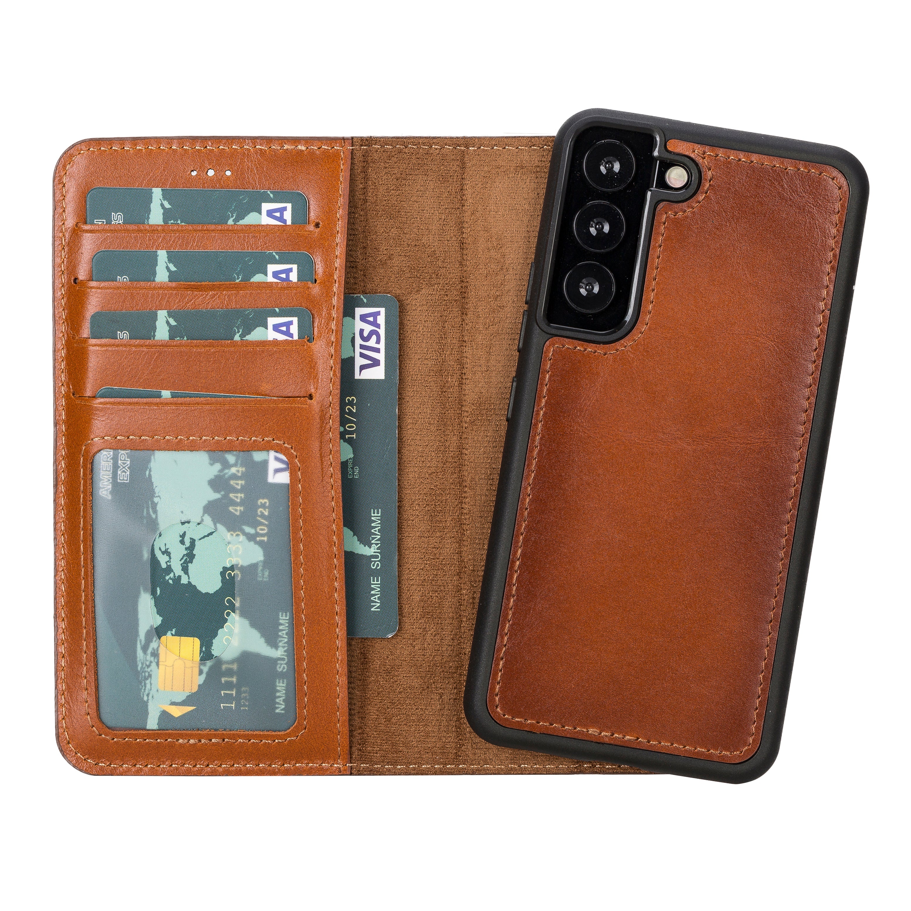 Magic Samsung Galaxy S22 Plus Leather Detachable Wallet Case