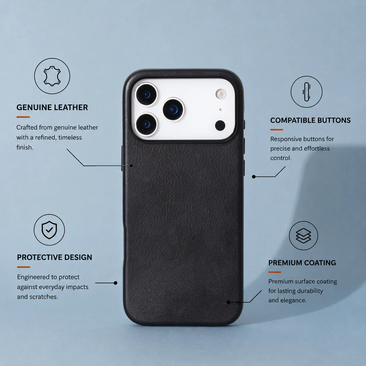 Prestige iPhone 17 Pro Leather Case
