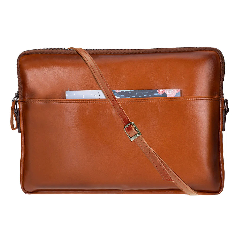 Leeds Slim Leather Laptop / Tablet Sleeve