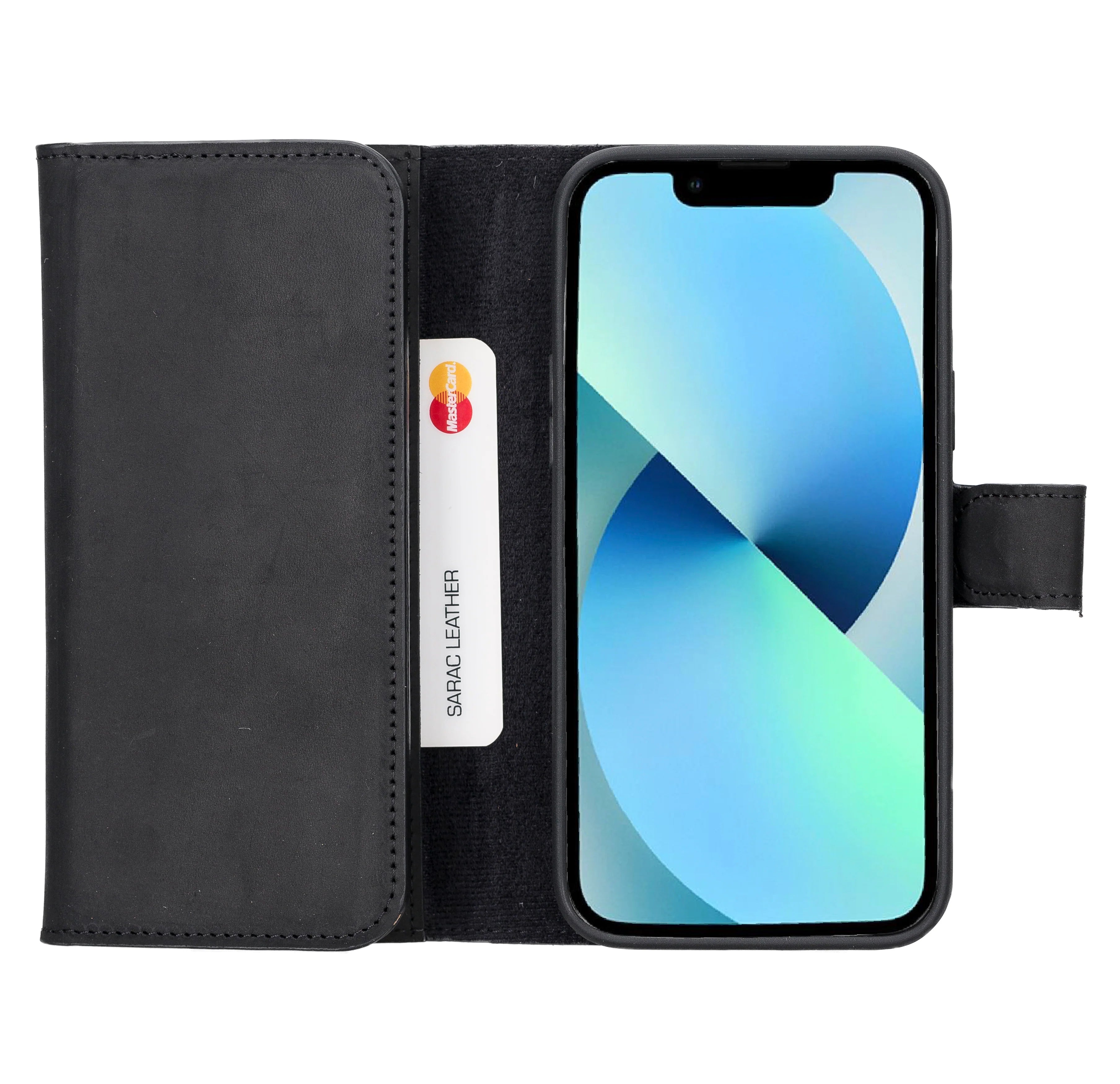 Santa iPhone 14 Plus Leather Detachable Wallet Case