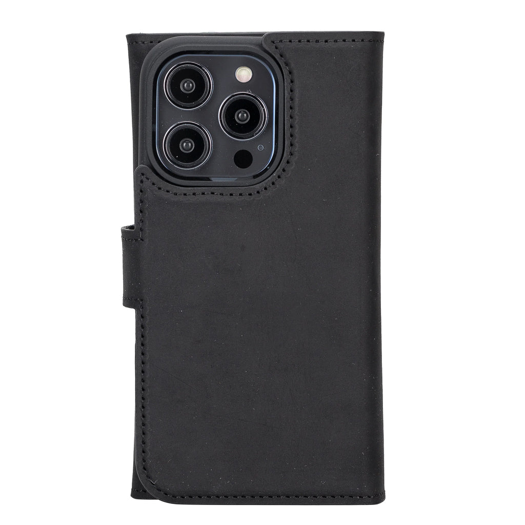 Santa iPhone 14 Pro Leather Detachable Wallet Case