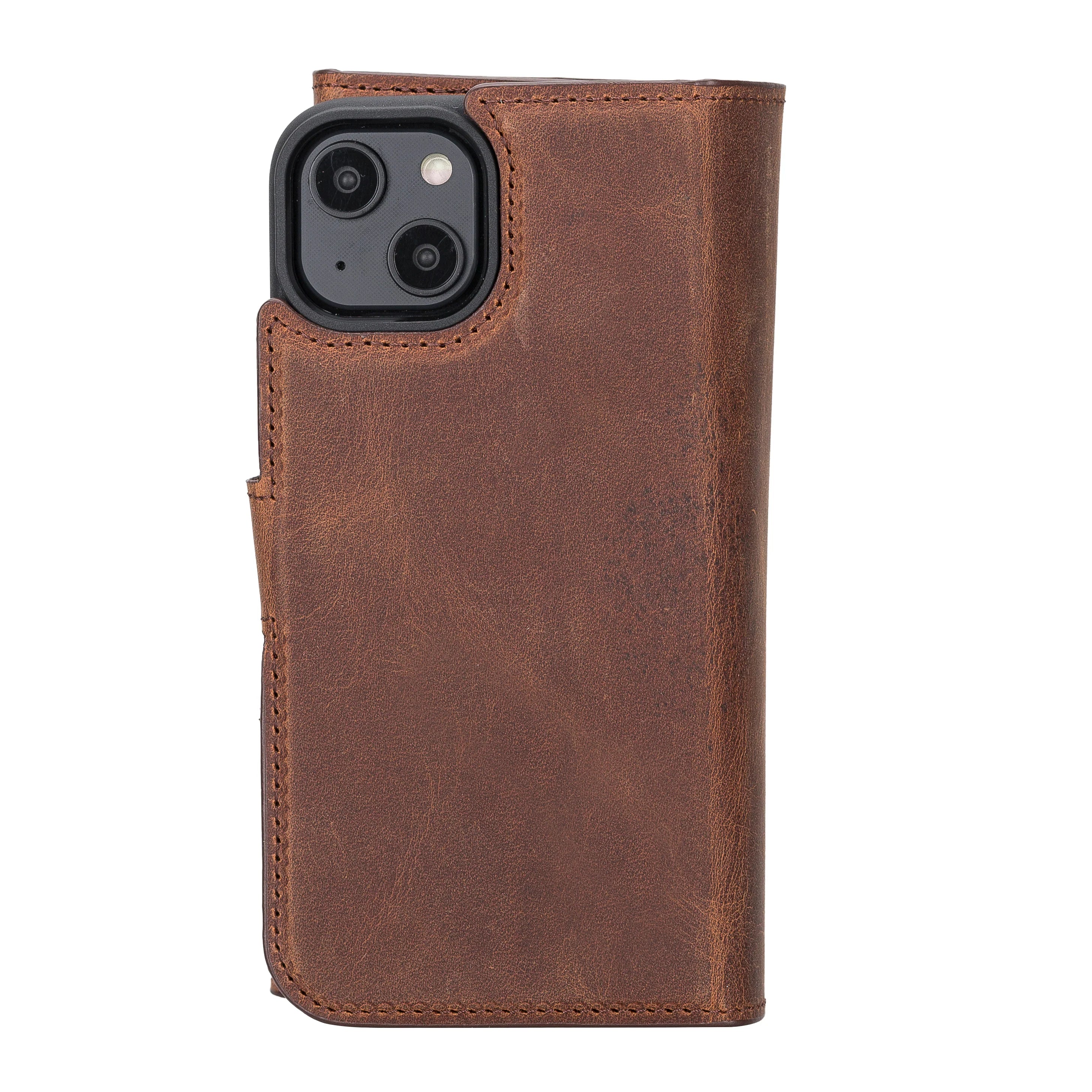 Santa iPhone 14 Leather Detachable Wallet Case