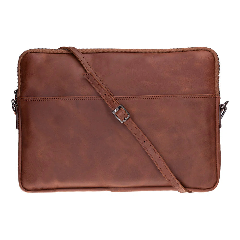 Leeds Slim Leather Laptop / Tablet Sleeve