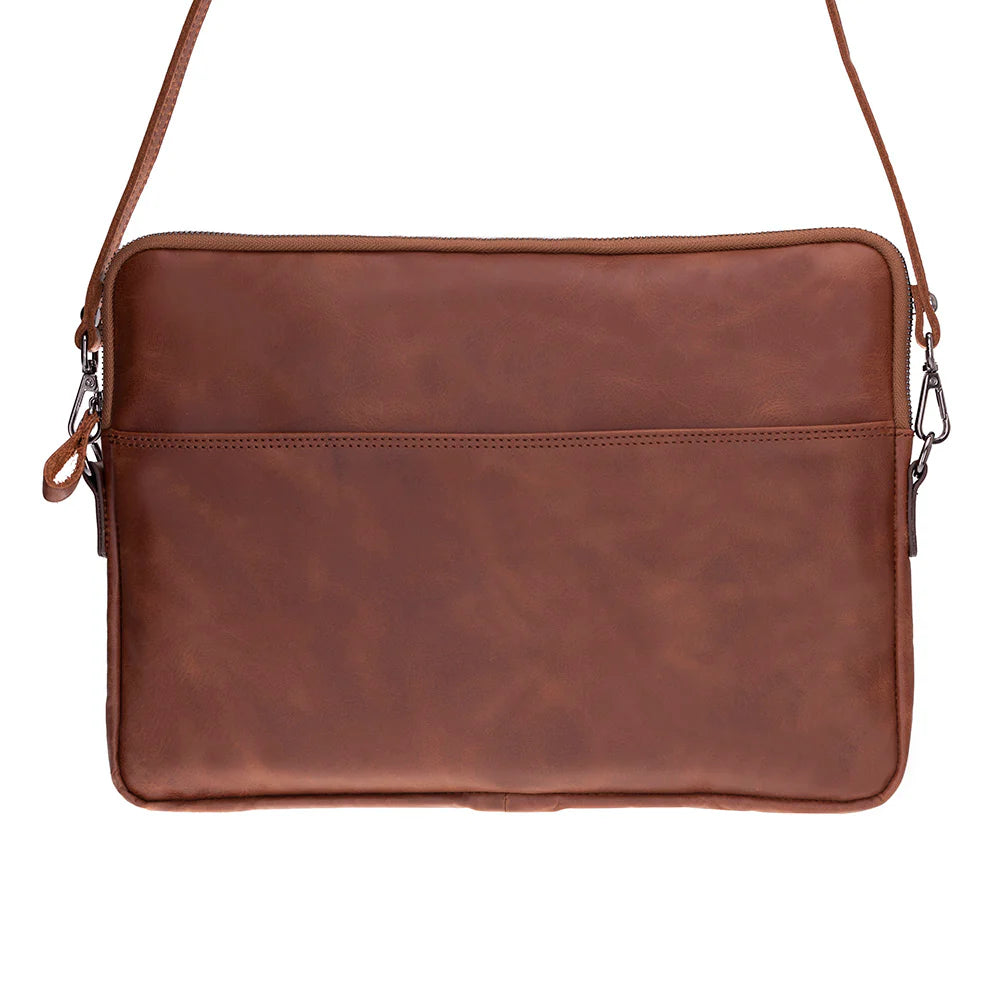 Leeds Slim Leather Laptop / Tablet Sleeve
