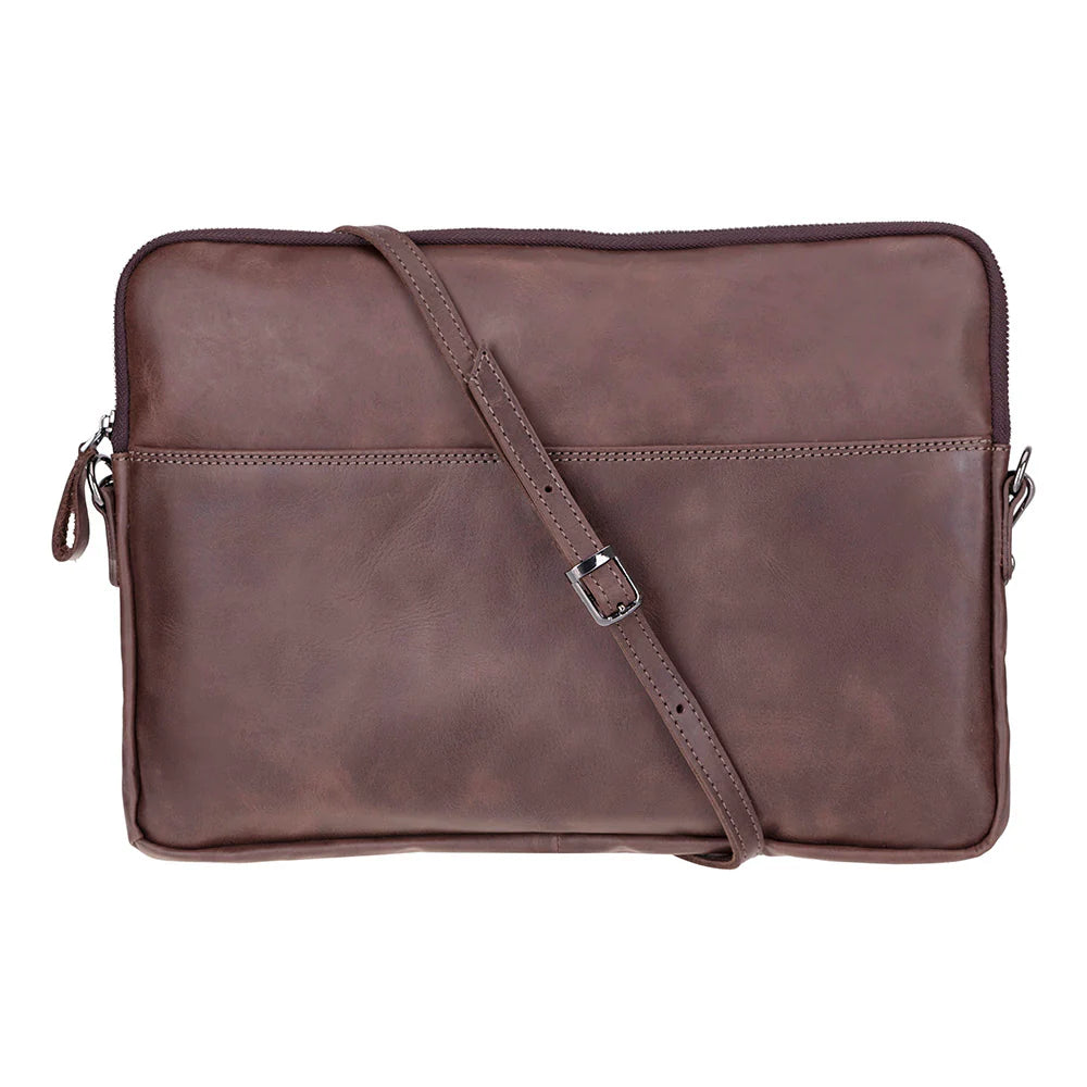Leeds Slim Leather Laptop / Tablet Sleeve