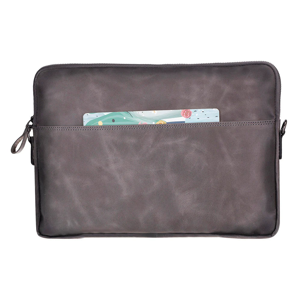 Leeds Slim Leather Laptop / Tablet Sleeve