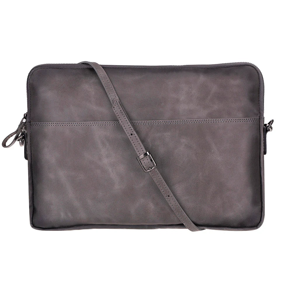 Leeds Slim Leather Laptop / Tablet Sleeve