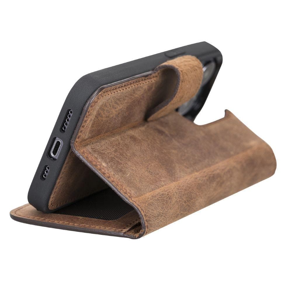 Magic iPhone 13 Pro Detachable Leather Wallet Case