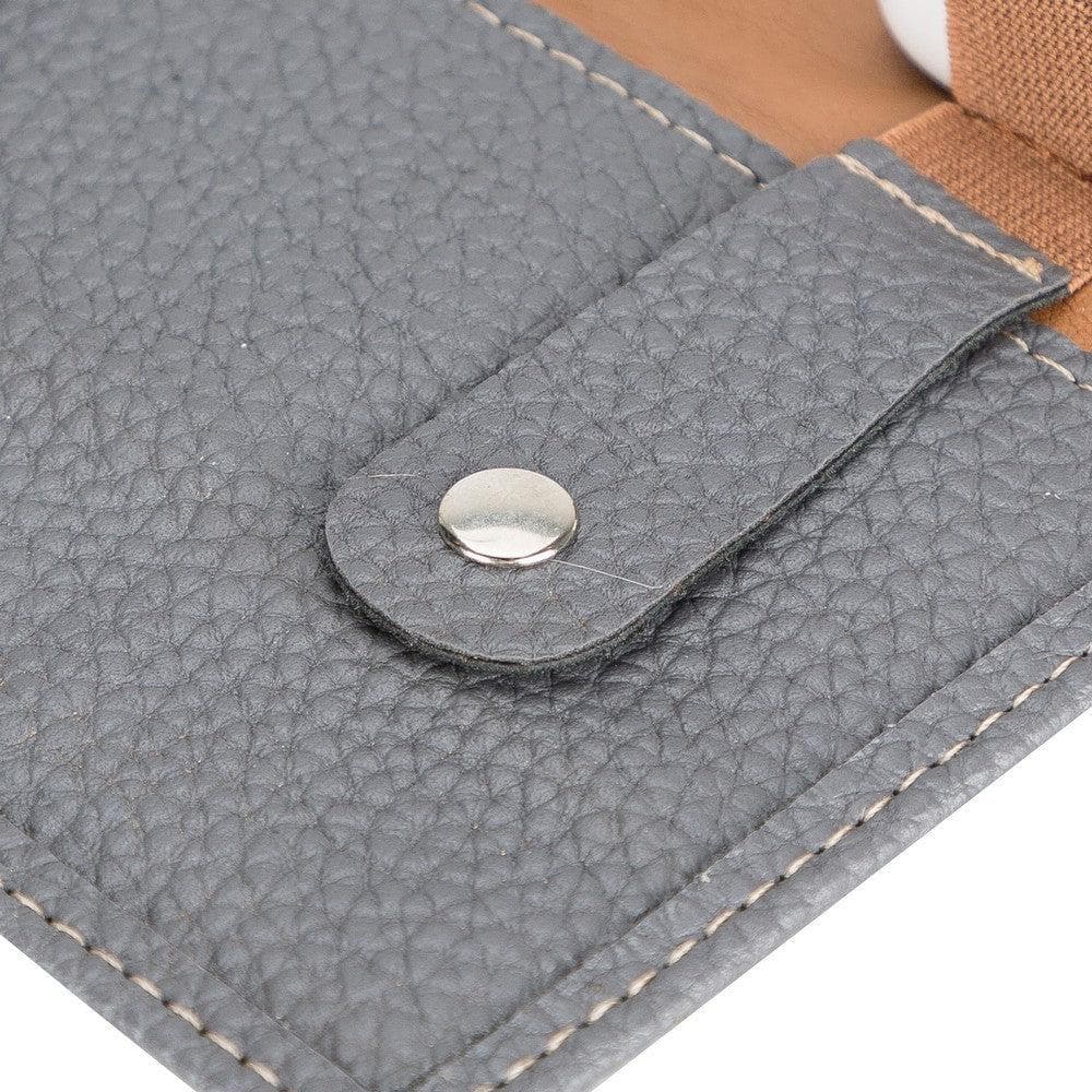 Geniun Leather Business Orginizer Kapitone Kahve