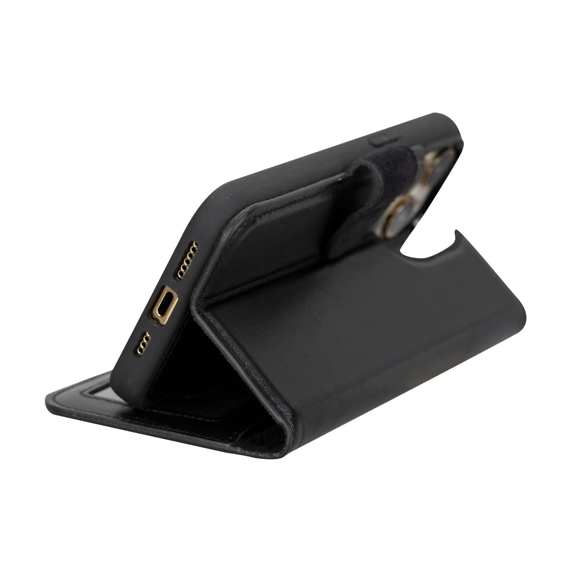 Magic iPhone 15 Detachable Leather Wallet Case