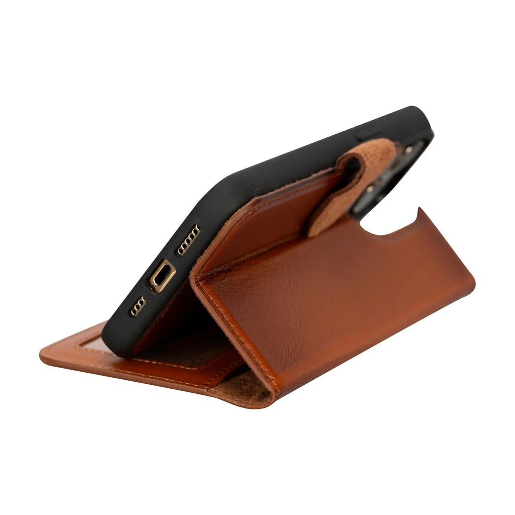 Magic iPhone 15 Pro Detachable Leather Wallet Case