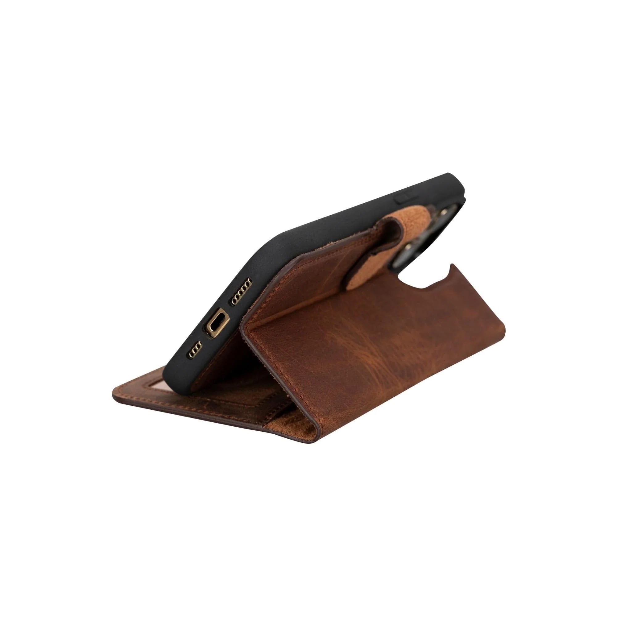 Magic iPhone 15 Plus Detachable Leather Wallet Case