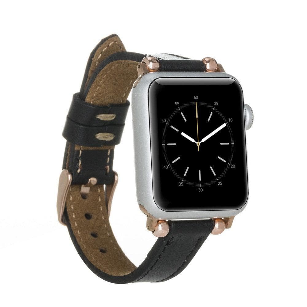 Leather Fitbit Watch Bands - Ferro Rose Trok Style BRN7