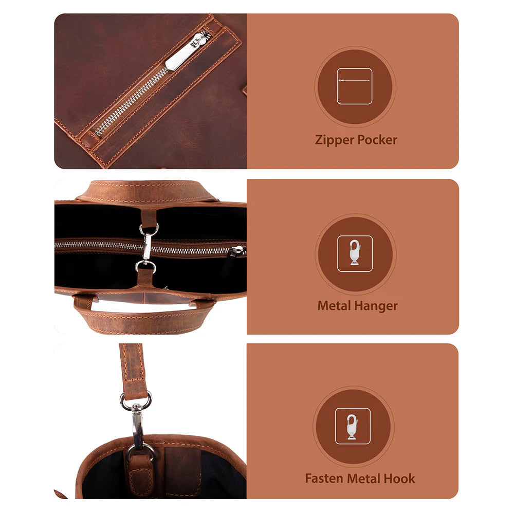 Valliro Leather Tote Bag