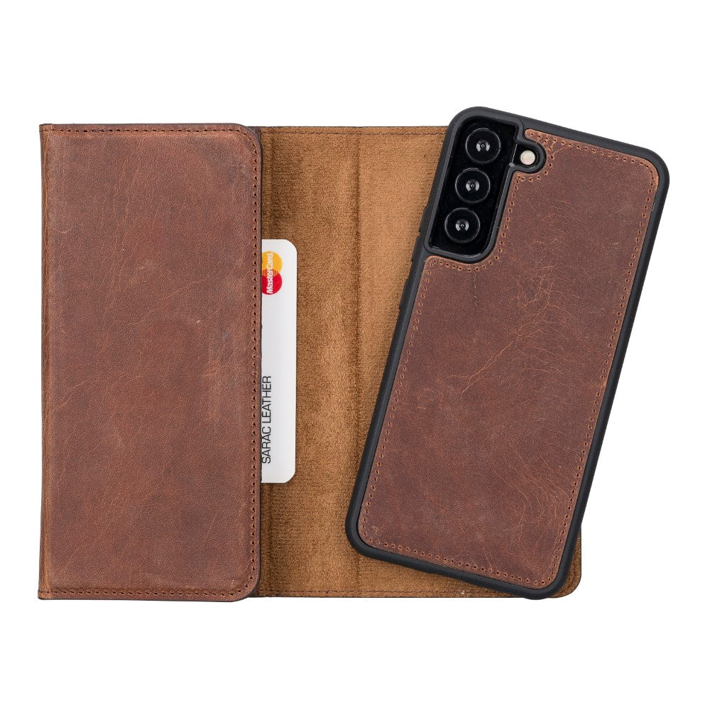 Santa Samsung Galaxy S22 Plus Leather Detachable Wallet Case
