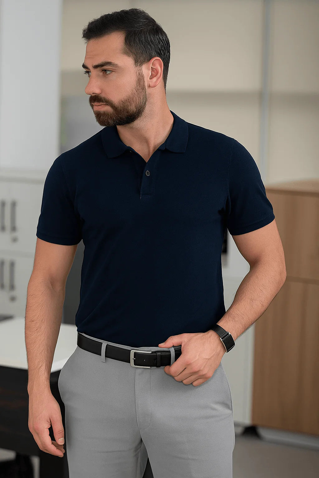 Sport Man Leather Men's Belt